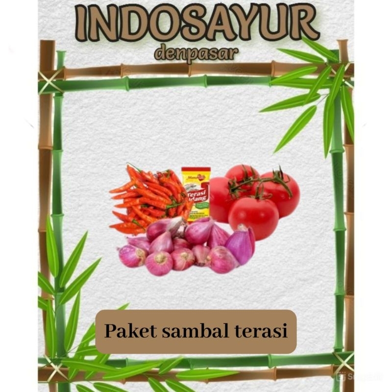

Paket racikan sambal terasi _ INDOSAYUR