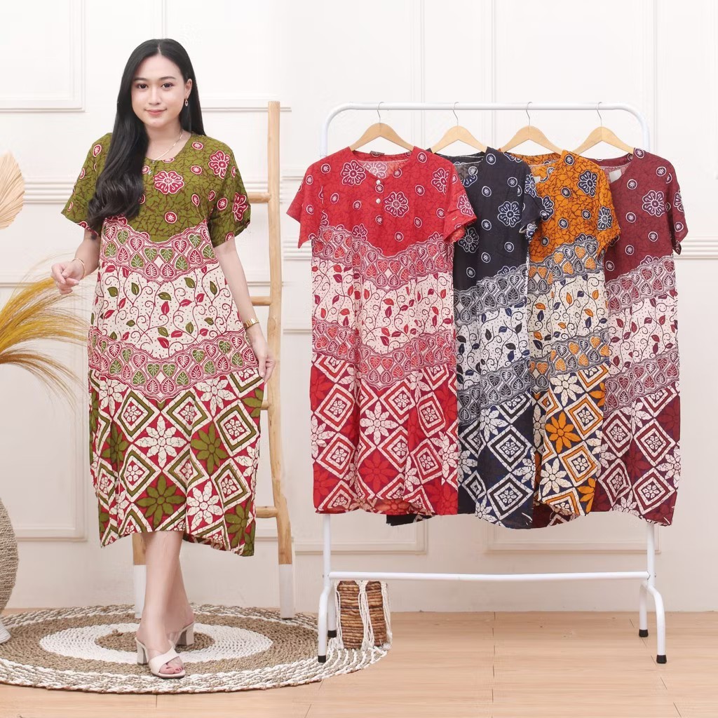Daster kencana ungu batik murah daster rayon murah daster paket usaha