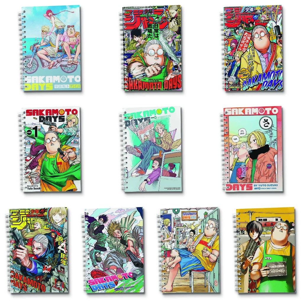 

Note Book Spiral Large (10 cm X 14 cm) Edisi Sakamoto Days / Notebook A6 Custom / Seminar Kit Surabaya