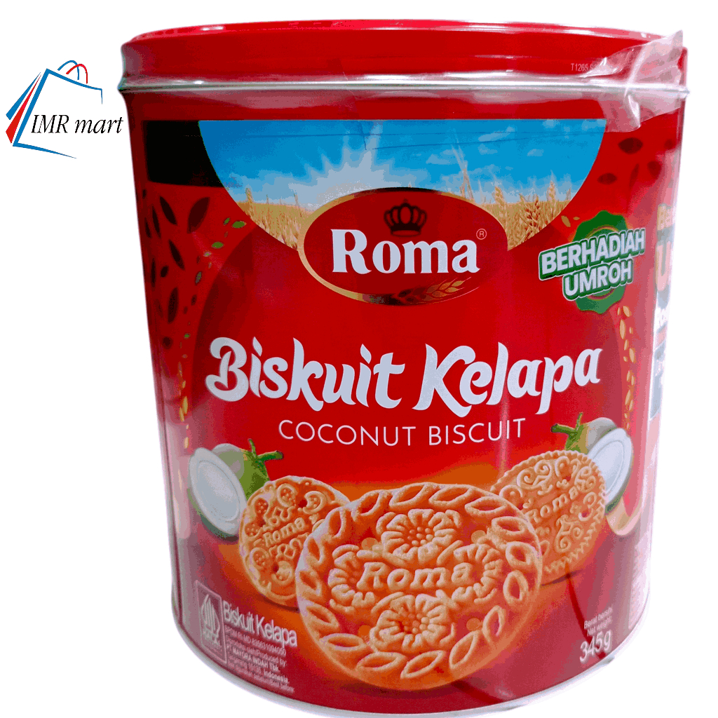 

Roma Biskuit Kelapa Kaleng 345 gram kue kaleng lebaran parcel lebaran