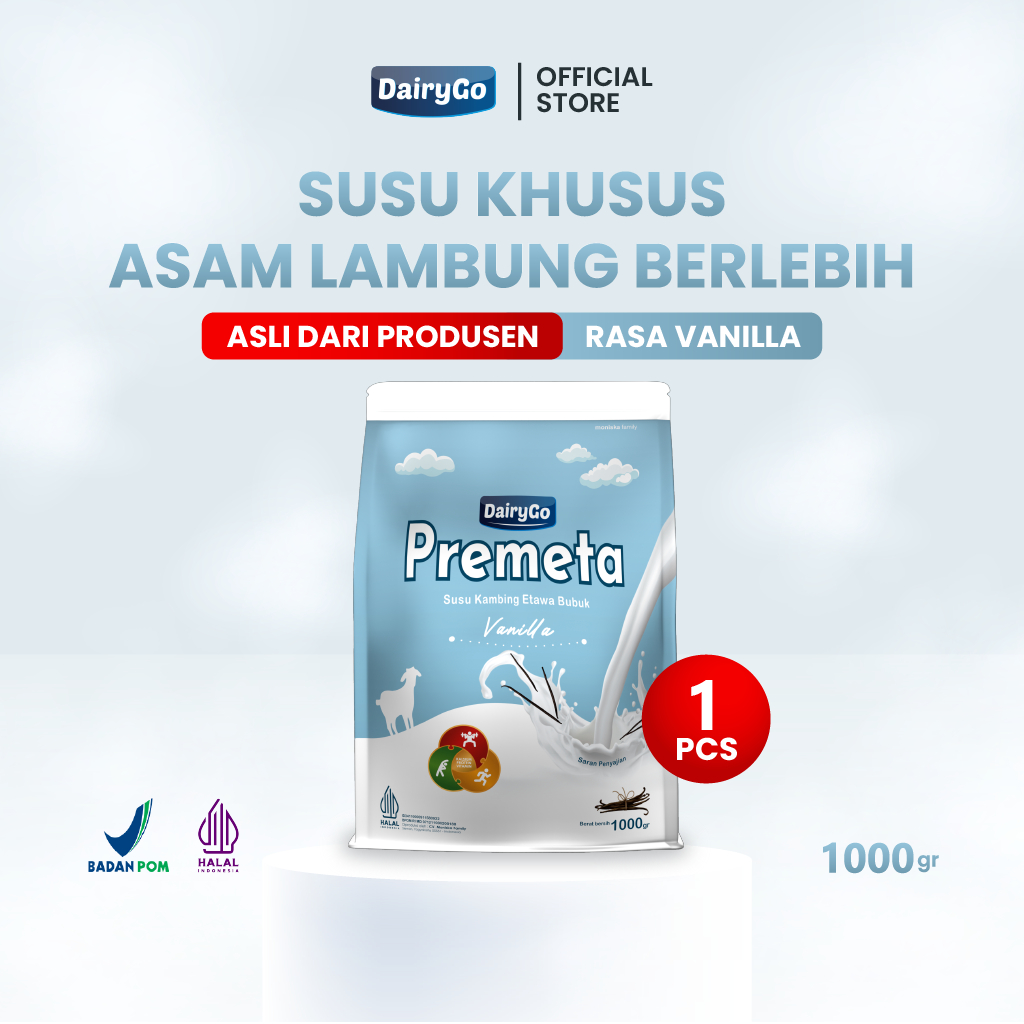 

Susu Kambing Etawa Bubuk 1 Kilogram - Premeta Vanilla - Lengkapi Nutrisi Anak