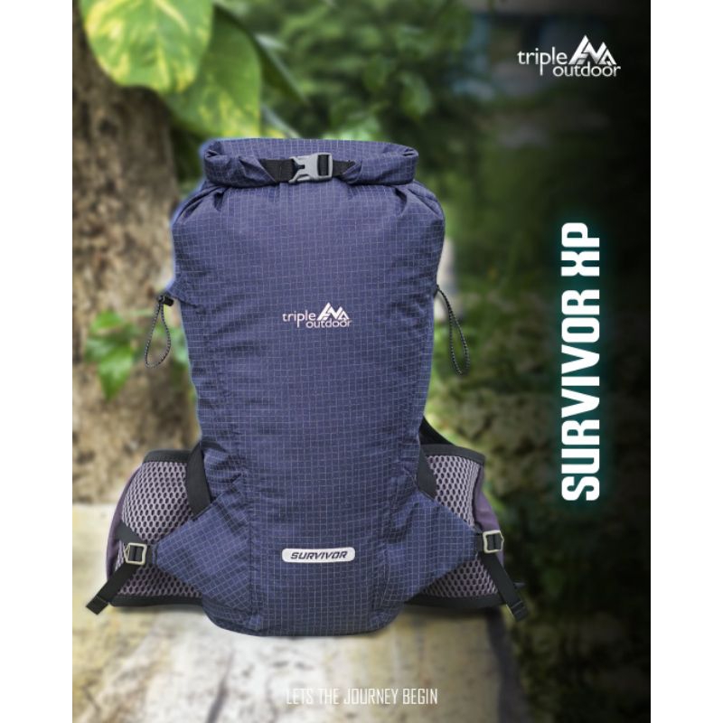 Backpack Ultralight Triple survivor 15l full waterproof - daypack ultralight waterproof - tas outdoo