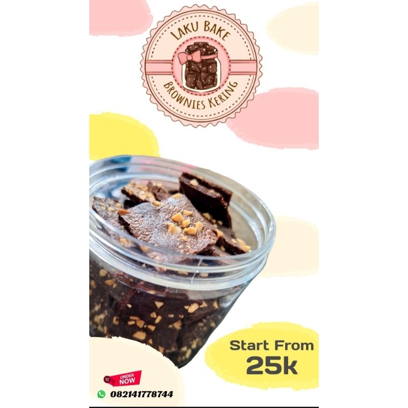 

Brownies Crispy Brownies Chips Keripik Brownies kemasan jar 550ml