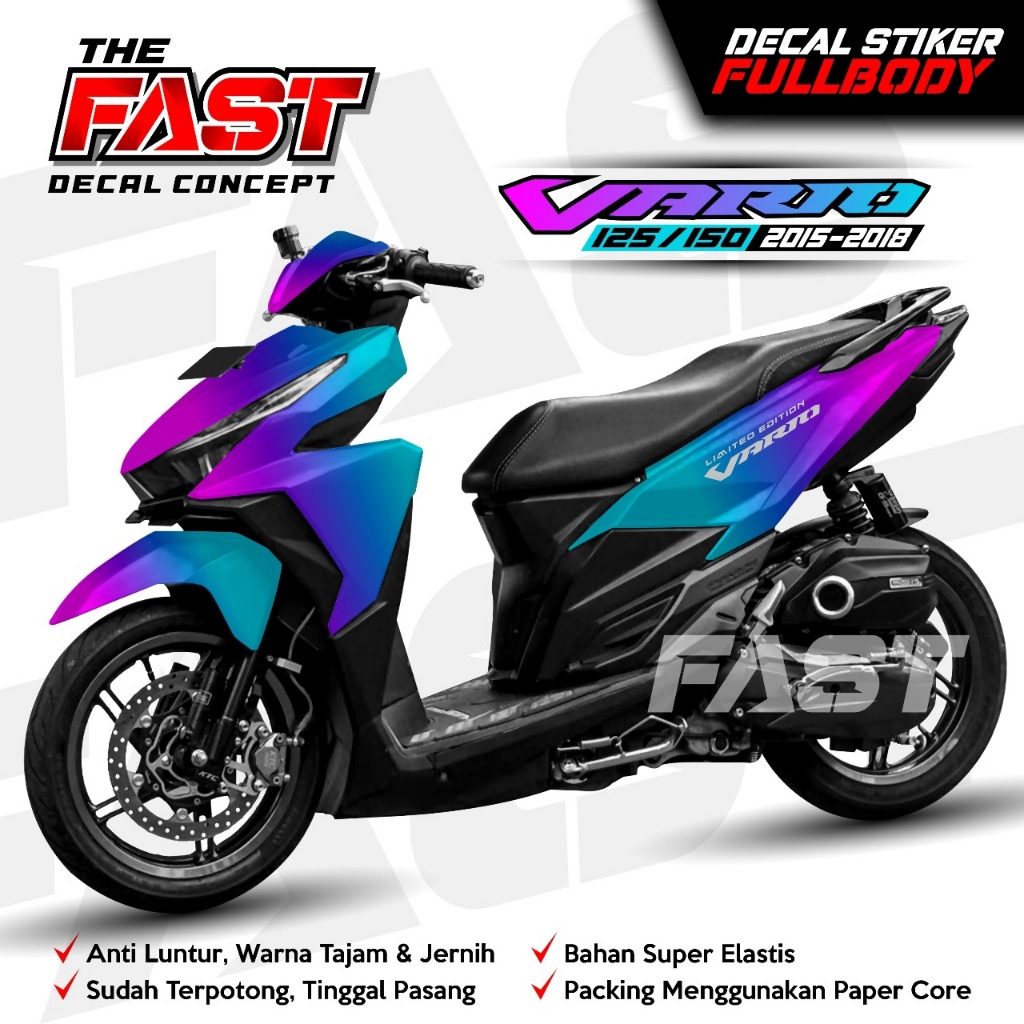 BISA COD Decal Sticker Honda Vario 125/150 LED 2015-2018 Fullbody BUNGLON Decal stiker Vario 125/150