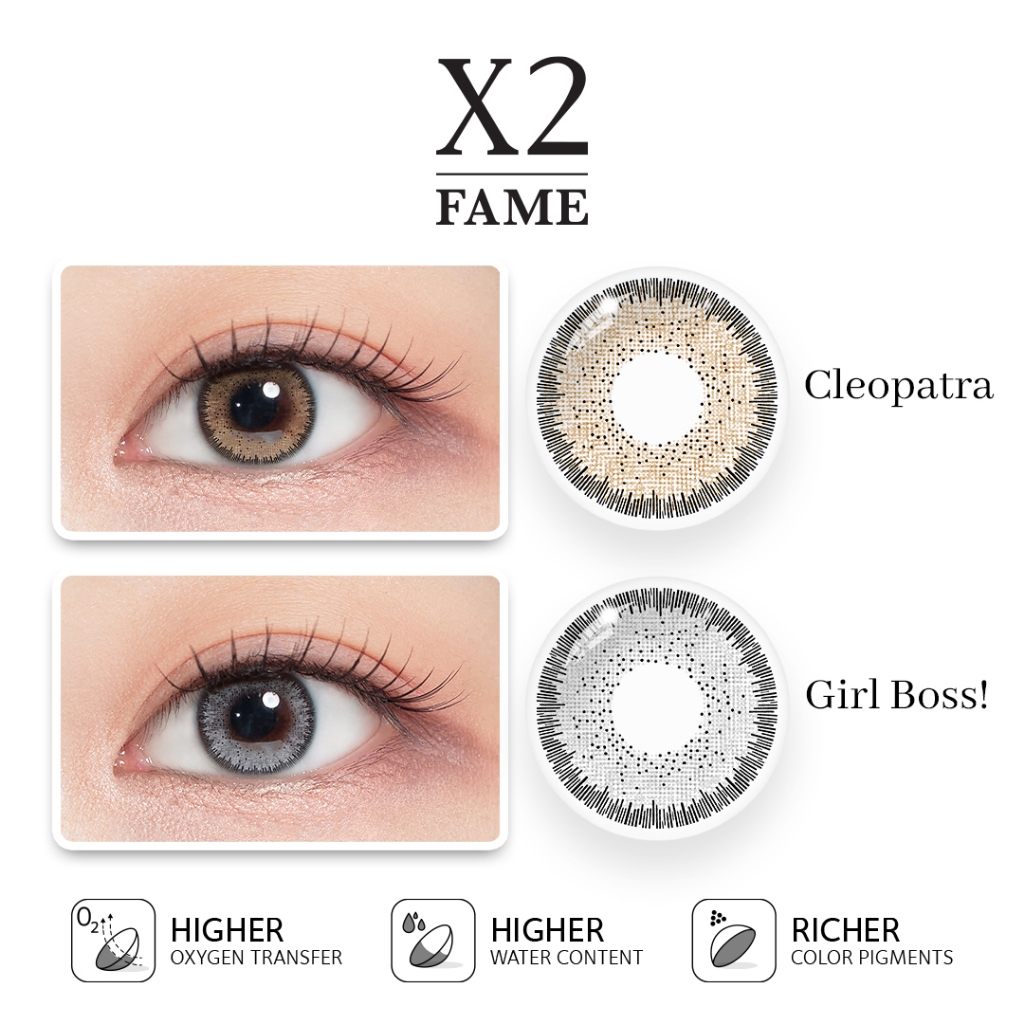 X2 FAME - Cleopatra | Girls Boss | Softlens X2 | Softlens Minus | Soflens Wedding