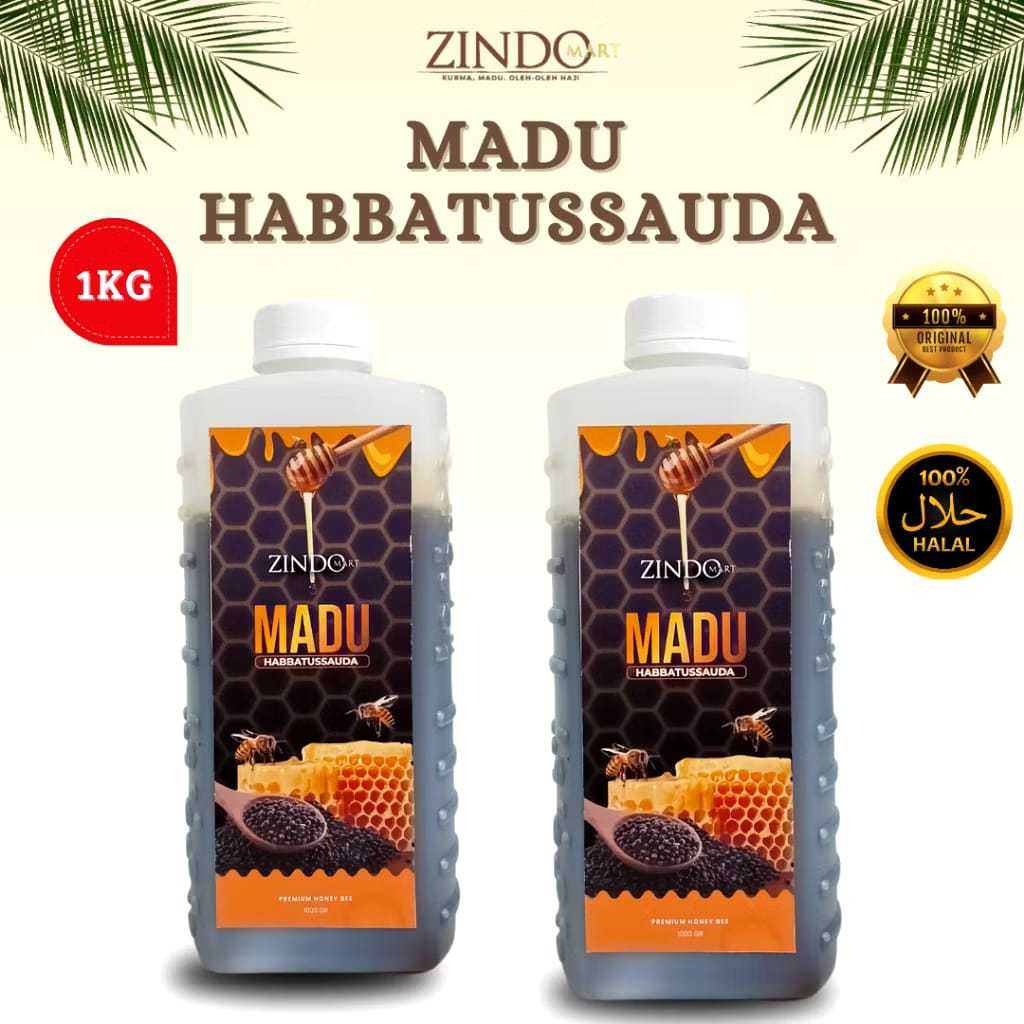 

MADU HABBATUSSAUDA 1KG ASLI MURNI / MADU ORIGINAL PURE RAW HONEY