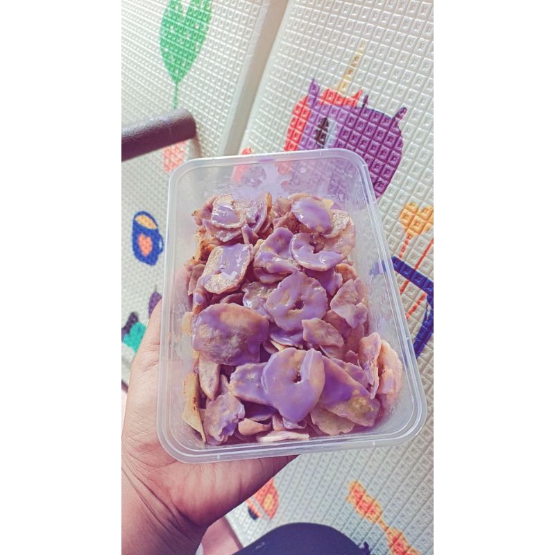 

keripik pisang lumer rasa taro