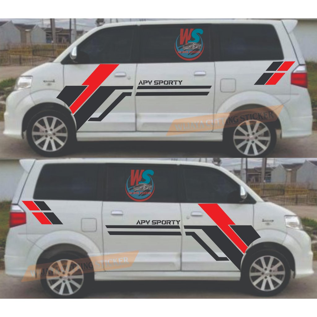 promo sticker stiker mobil suzuki APV luxury list striping mobil APV terbaru