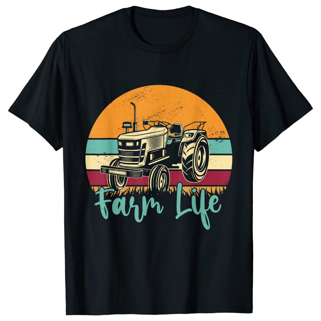 Kaos Kehidupan Pertanian Kehidupan Pertanian Traktor Pertanian Kehidupan Petani  Kaos