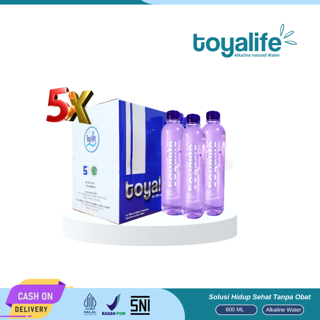 

[Beli 5 Dus] Air Alkali Toyalife pH 9,8 Untuk Terapi dan Detok Asam Tubuh