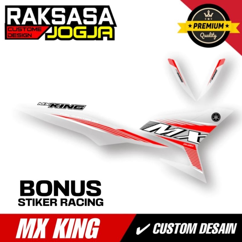 STRIPING CUSTOM MX KING EXCITER / YAMAHA SNIPER 150 MXi / DASAR HITAM / STRIPING YAMAHA Y15ZR / EXCI