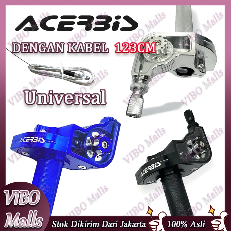 【Ready stock-COD】 ACERBIS Gas spontan full cnc Plus 1 kabel universal Gas spontan roller Gas spontan