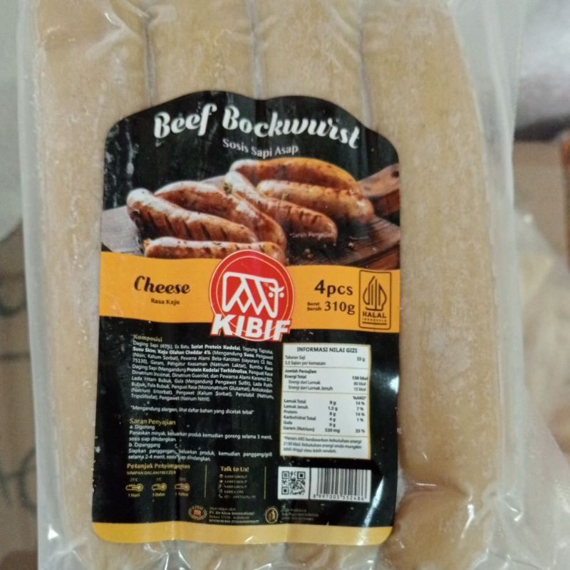 

sosis bockwurst keju 310gr