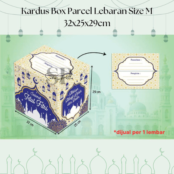 

Kotak Hampers Lebaran 32x25x29cm / 40x25x32cm / Packaging Parcel Idul Fitri