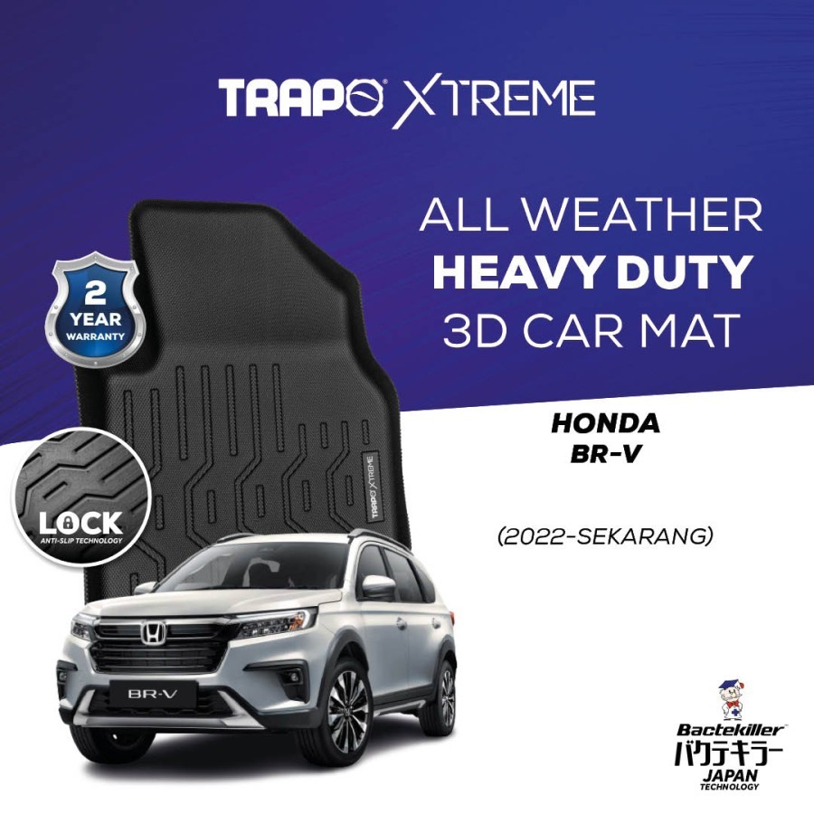 Karpet Mobil 3D Trapo Xtreme Karpet Honda BR-V (2022-Sekarang) Karpet BRV 3D