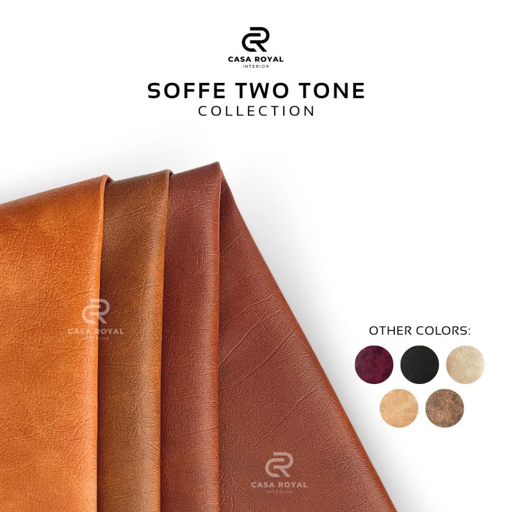 Bahan Kain Sofa Two Tone Kulit Sintetis – Kain Meteran Kulit Two Tone Premium (SOFFE TWO TONE)