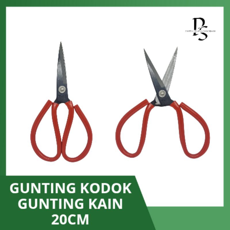 

Gunting Kodok / Gunting Kain Gagang Karet YU 20cm