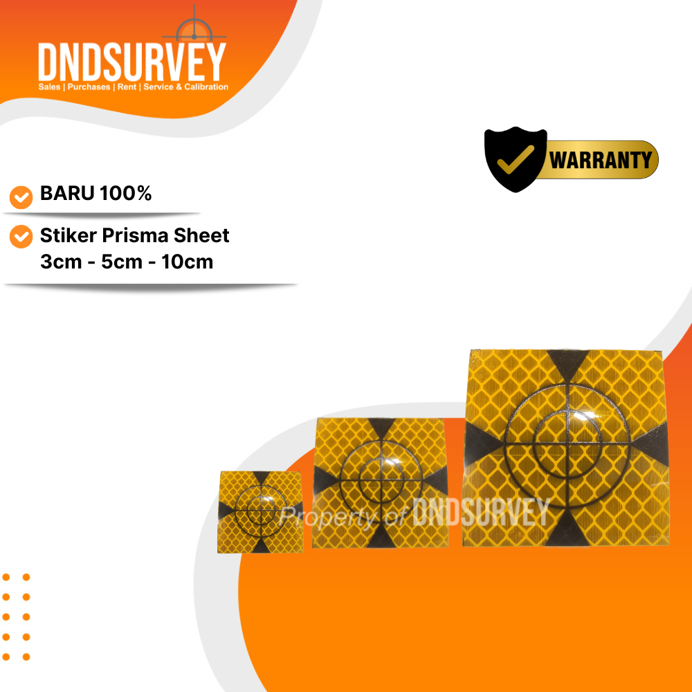 

Stiker Sticker Sheet Prisma Target Total Station