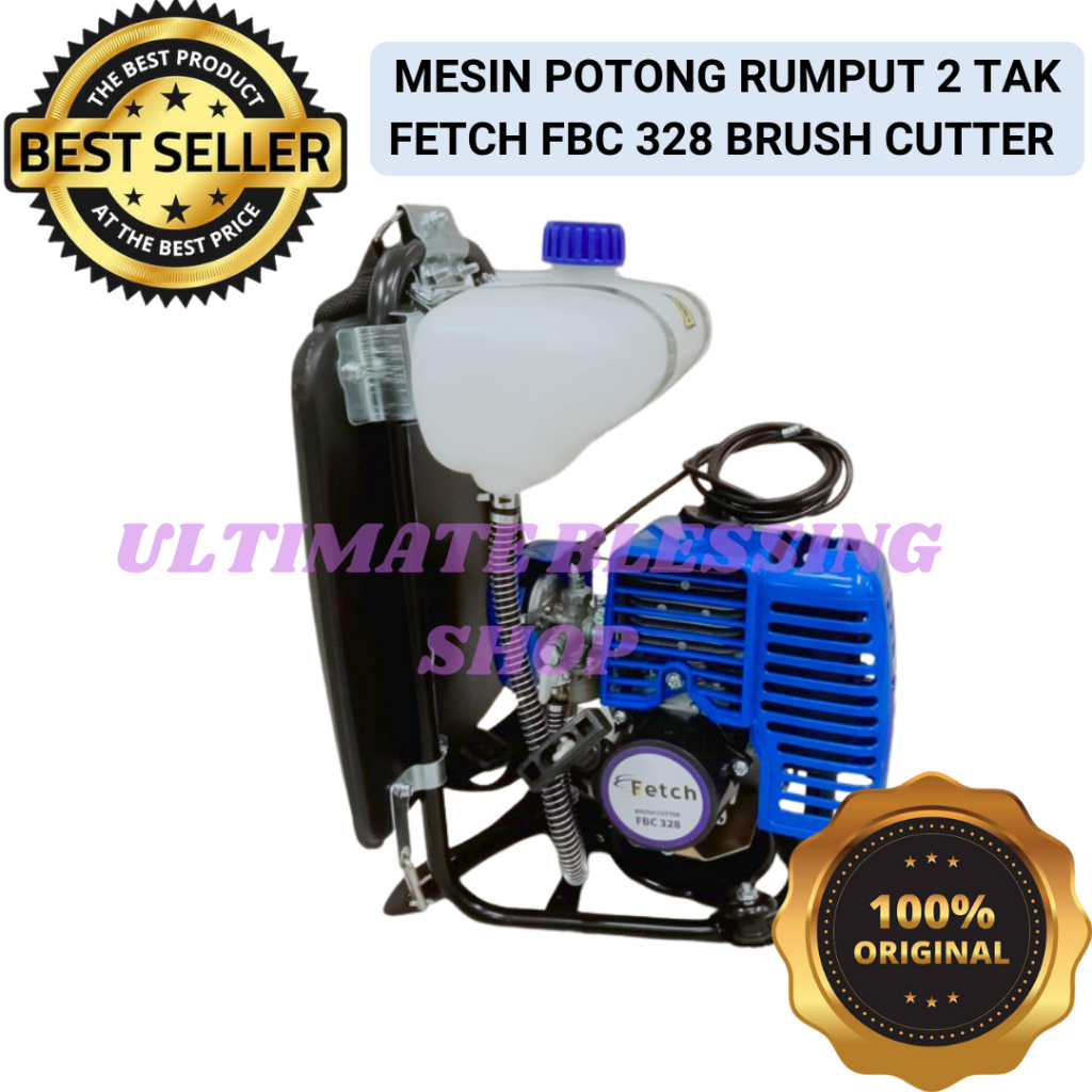 Mesin Potong Rumput 2 Tak FETCH FBC 328 Brush Cutter Original Berkualitas - Ultimate Blessing Shop