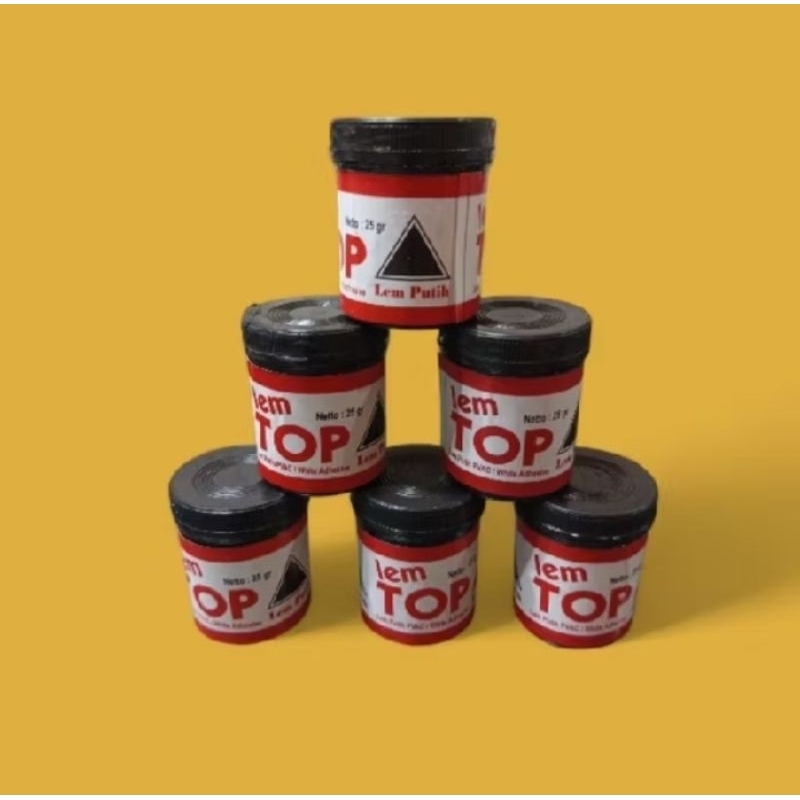 

lem top putih 25 gram/pem putih serbaguna 25gram