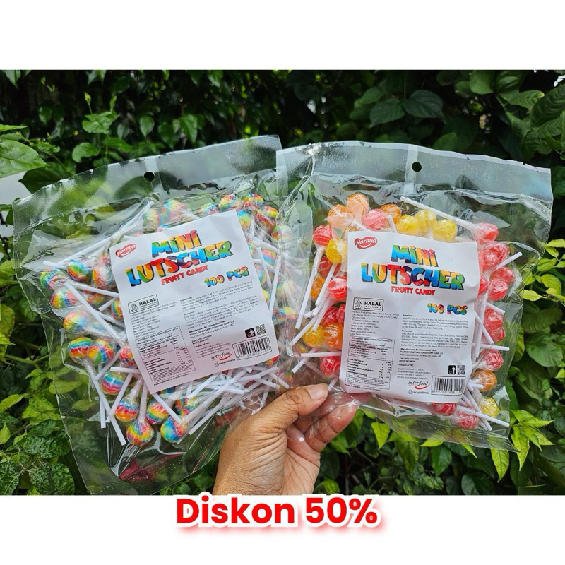 

PROMO Mini Lutscher Fruity Candy Lolipop isi 100pcs