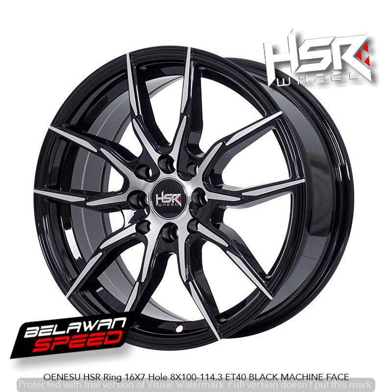 VELG MOBIL R16 SIGRA CALYA CITY BALENO HSR OENESU RING 16 4X100 BLACK + CHROME