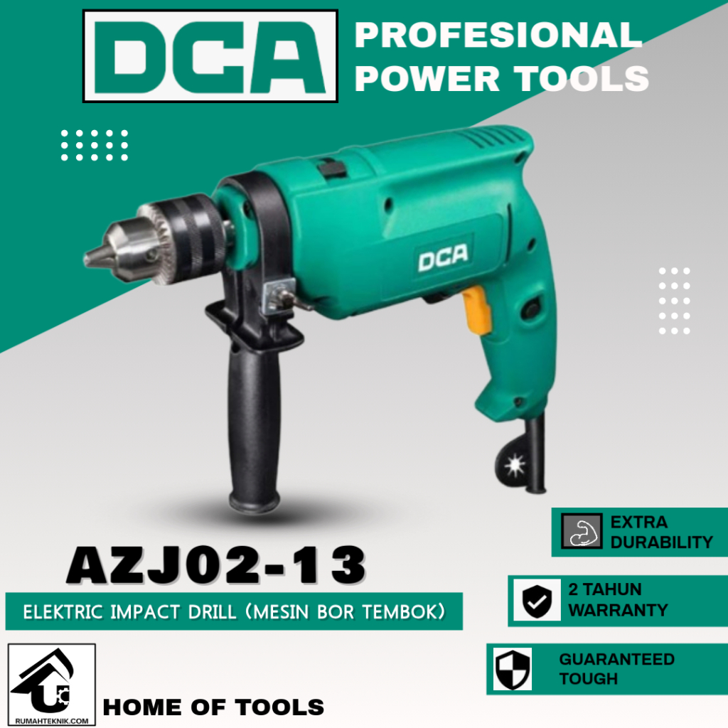 DCA MESIN BOR TANGAN AJ02-13 DRILL 13mm | MESIN BOR TANGAN LISTRIK AJ02-13 DRILL 13mm | MESIN BOR TE