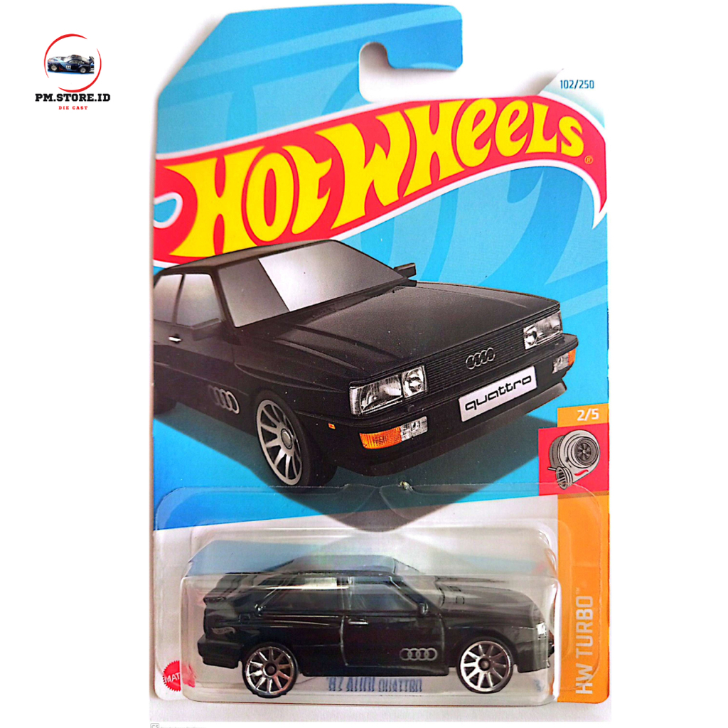 Hot wheels 87 audi quatro hitam