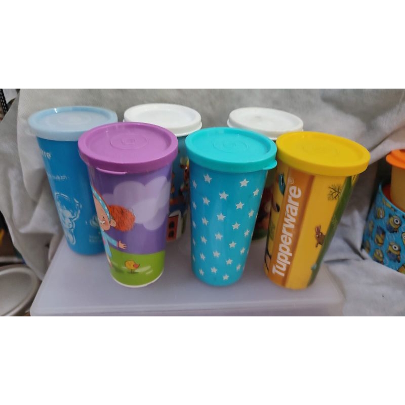 Gelas Tumbler minum anak Tupperware ORI second PL