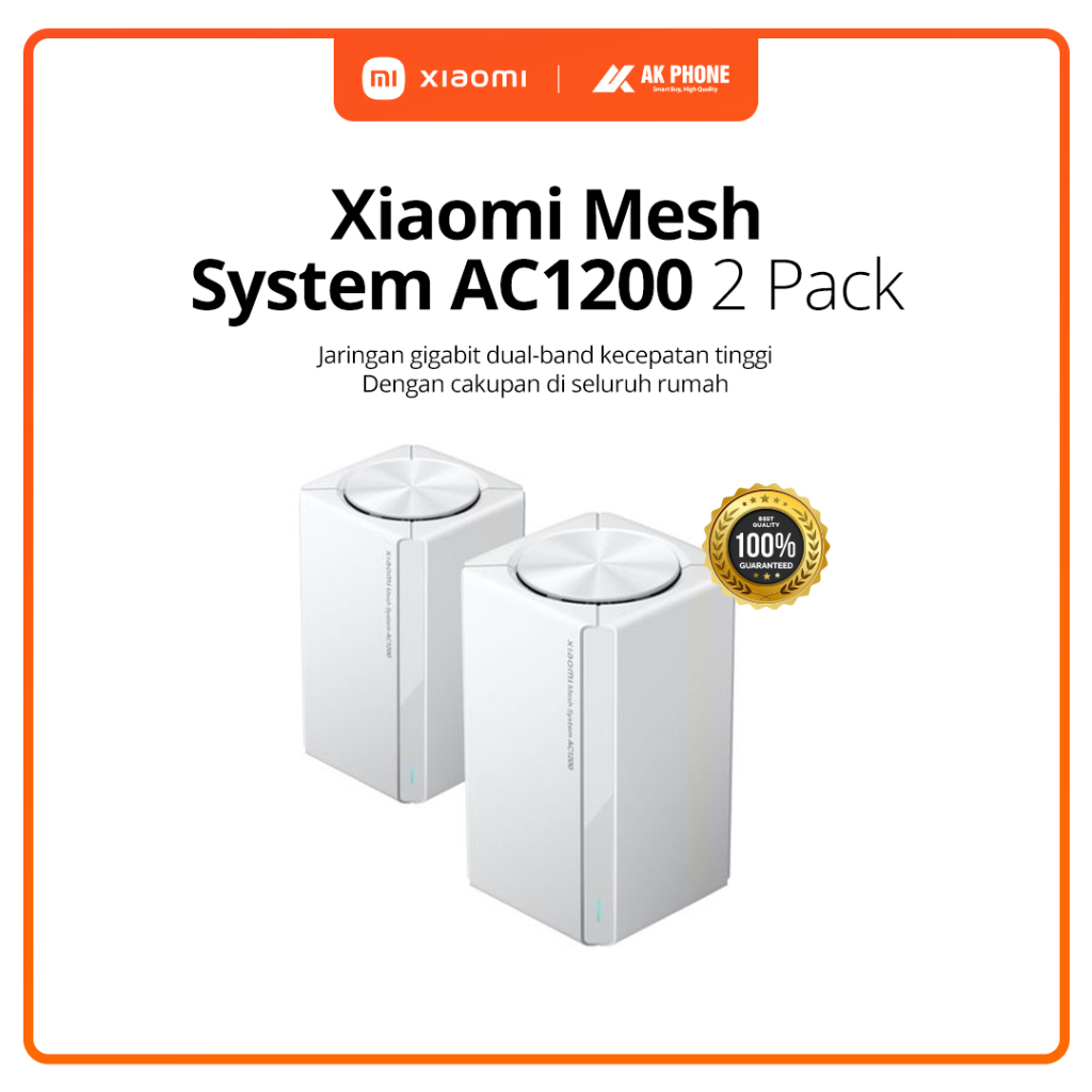 Xiaomi Mesh System AC1200 2 Pack Garansi Resmi (AK PHONE JAMBI)