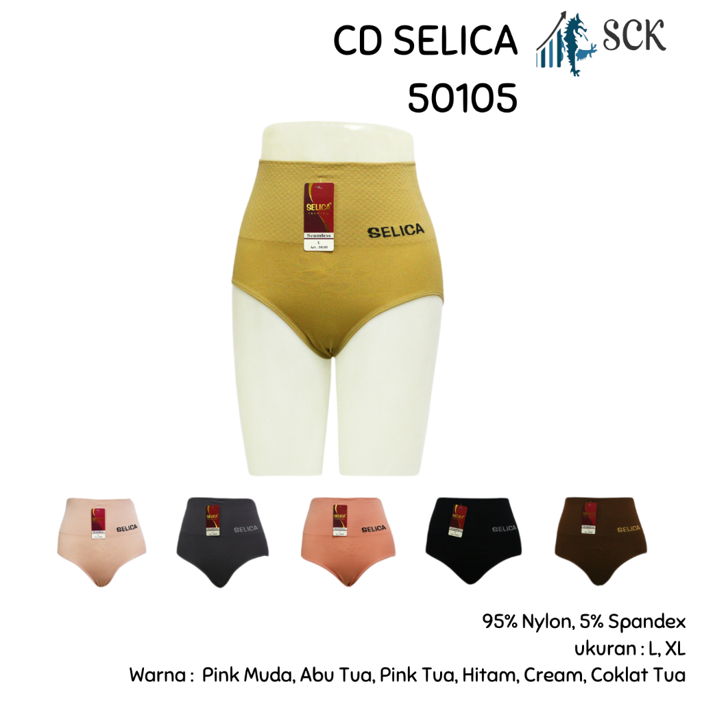 CD Wanita SELICA 50105 Bahan Nylon/ Pakaian Dalam Wanita Seamless Halus Maxi - sckmenwear GROSIR