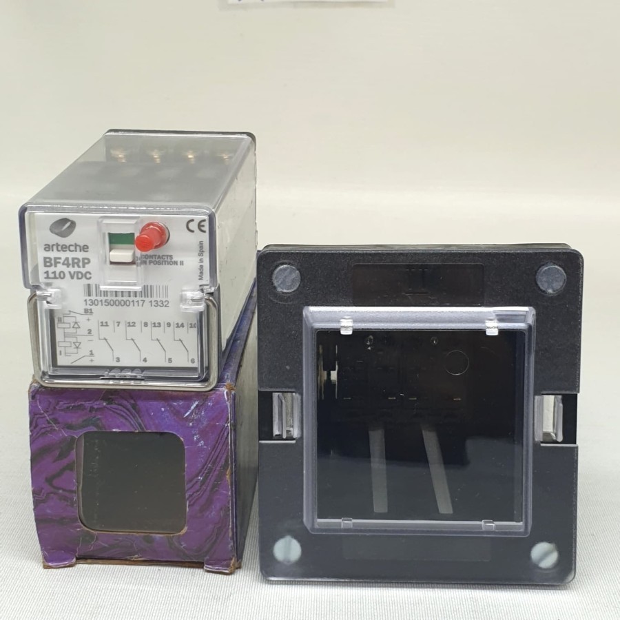 LOCKOUT RELAY ARTECHE BF4RP 110VDC BF-4R RELAY 4 CHANGOVER 4PDT 110VDC