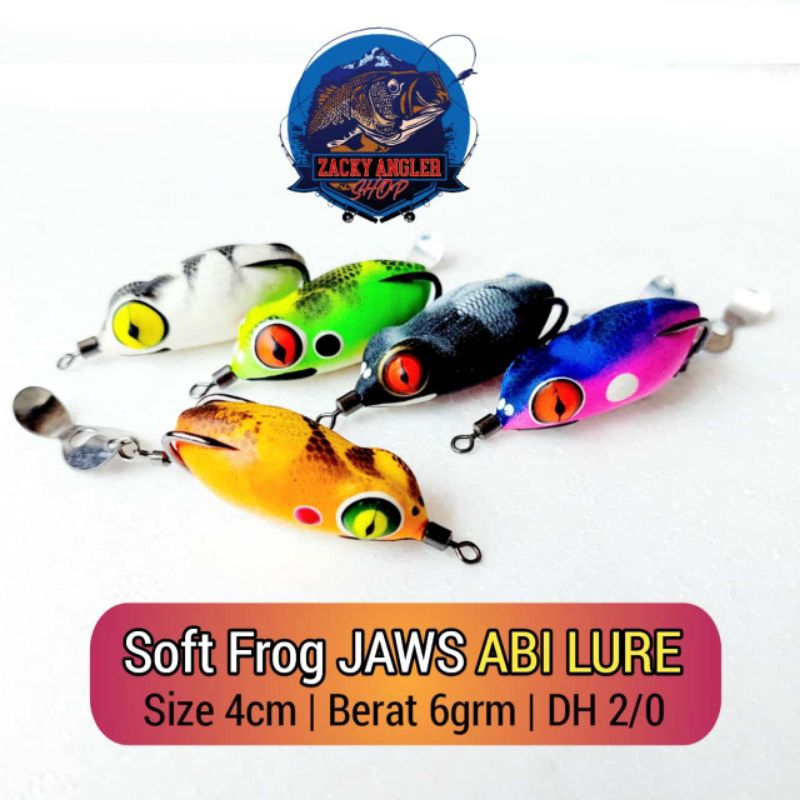 Soft Frog Rasa Jaws ABI Lure 4 Cm Umpan Casting Gabus Berisik