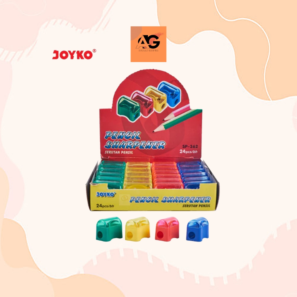 

SHARPENER Rautan Serutan Joyko SP-362 (1 Pack isi 24 Pcs) KEBUTUHAN ANAK SEKOLAH DAN ALAT TULIS KANTOR