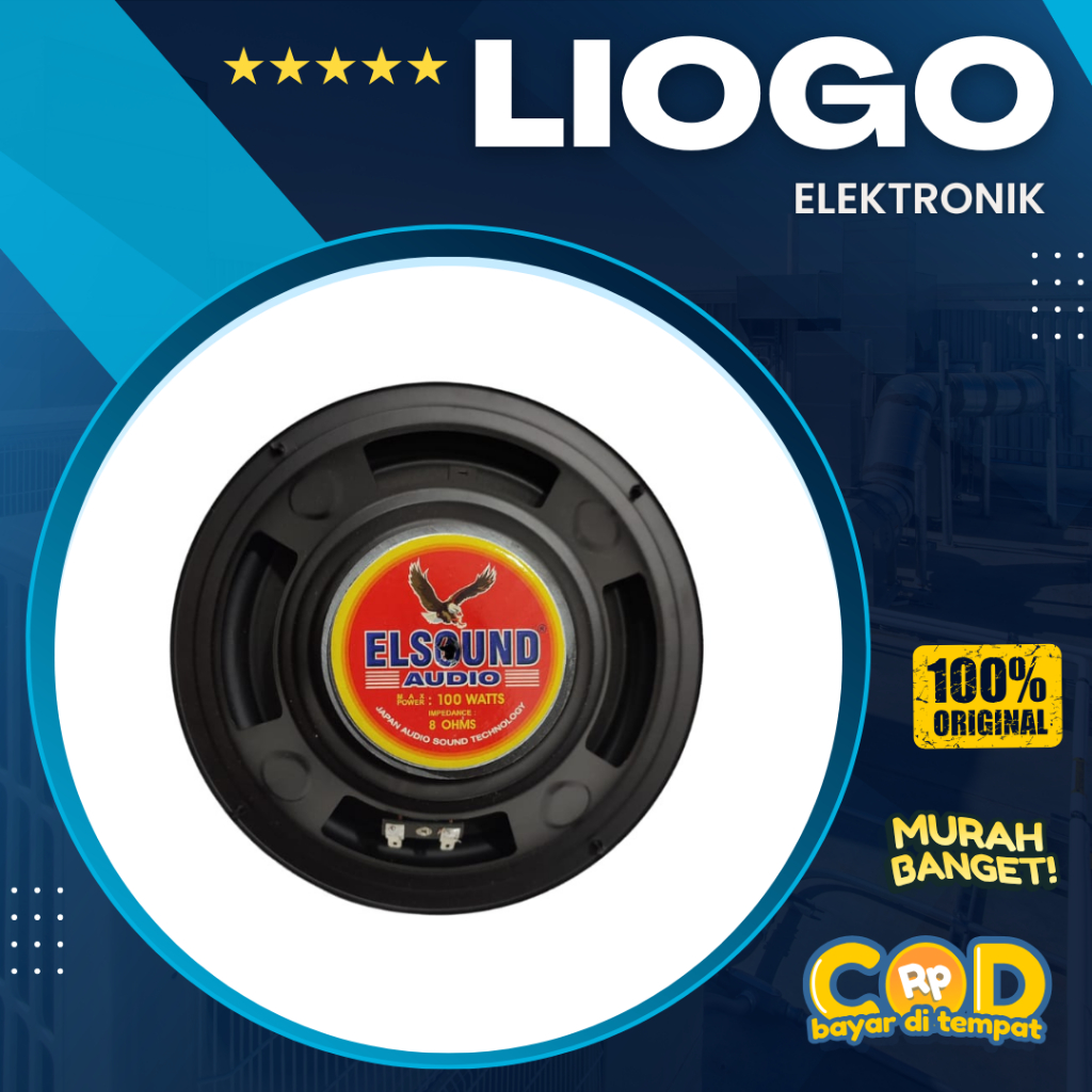 Speaker Elsound 8 Inch Woofer 8MTR 100 Watt Elsound Audio 8 Inch Original