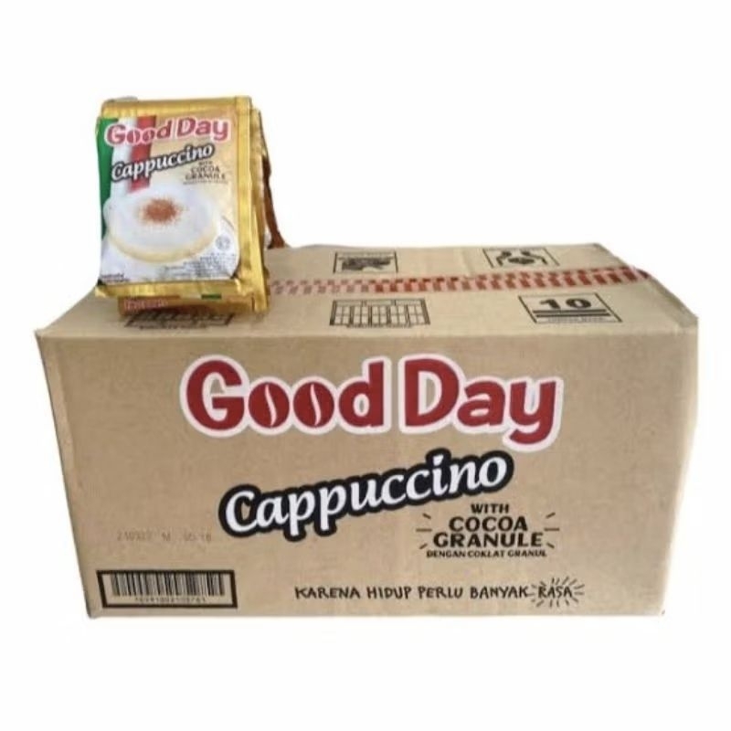 

[1 karton isi 120 sachet @25gram] Good Day Cappuccino with Cocoa granule