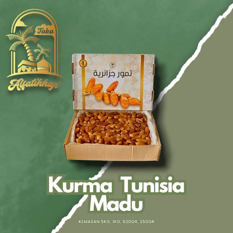 

Kurma Madu Palm Tunis 250gr / Kurma Tunisia Madu Kualitas Premium