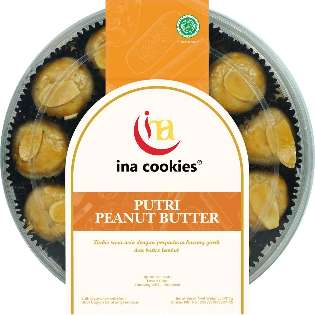 

Putri Peanut Butter - Kue Kering Premium Toples Reguler by Ina Cookies