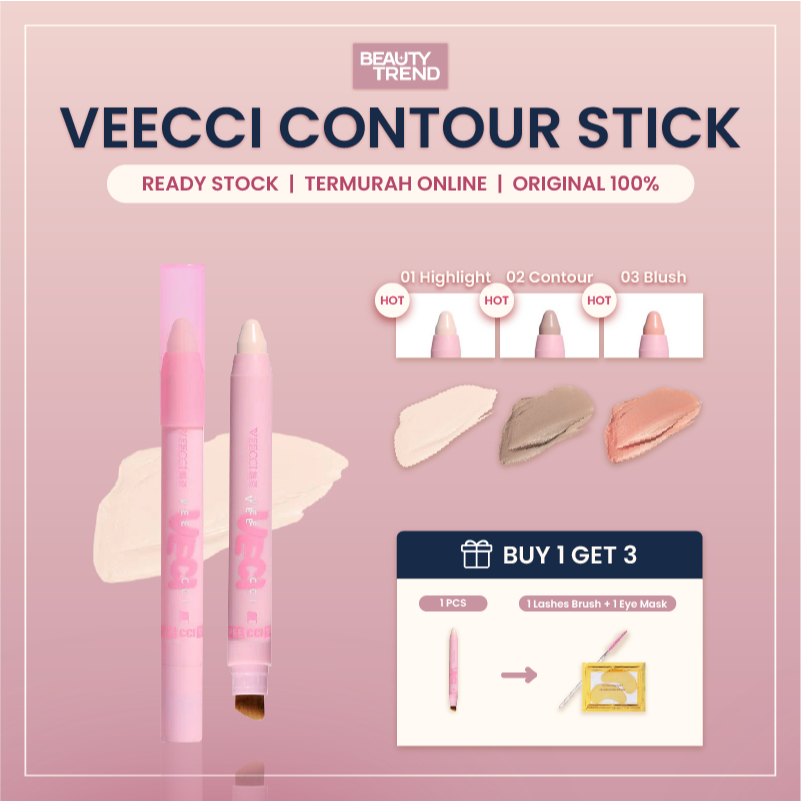 [READY ORI] Veecci Contour Veecci Highlight Veecci Multi Purpose Highlighter Contour Blush Bronzer