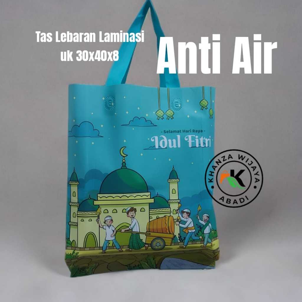 

Tas Lebaran Idul Fitri 30x40 Laminasi / Tas Lebaran HLS Laminasi uk 30x40 / sablon 2 sisi / Harga satuan