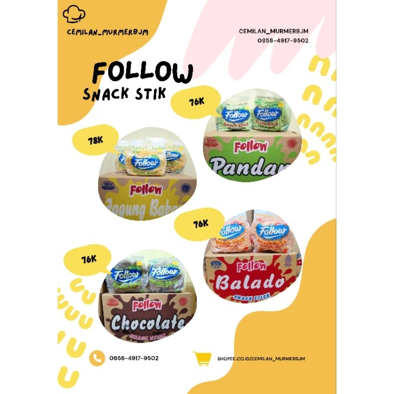 

Follow Snack Stik 225gr || Cemilan_murmerbjm