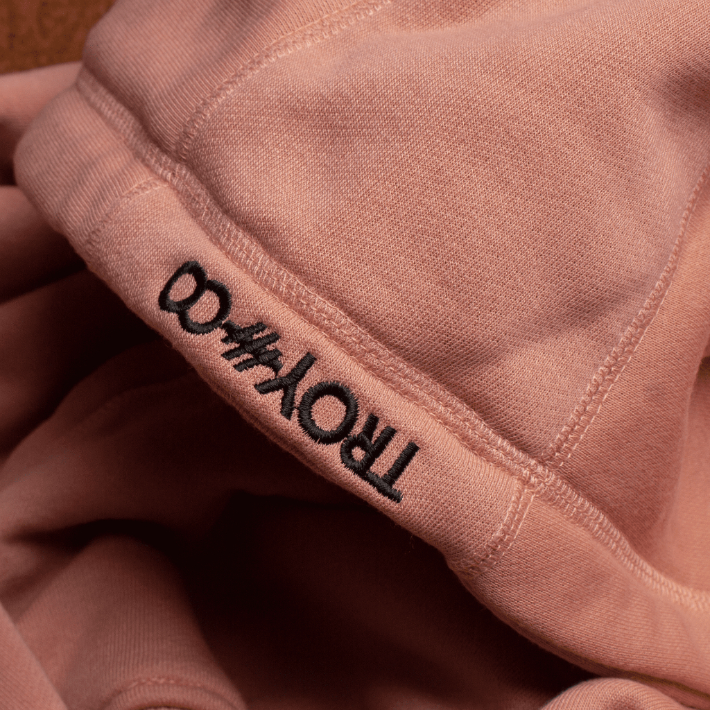 Troy Company Pullover Hoodie Pink Salmon Nice Day - Hoodie Pria Wanita Pink Salmon KH 2288