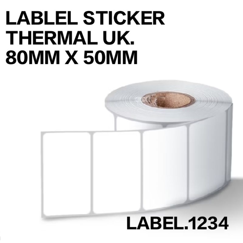 

||Label Sticker ukuran 80mm x 50mm
