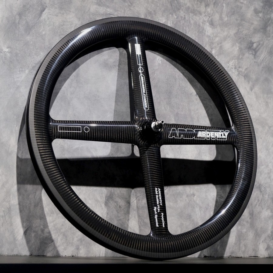 Ardently Fourspoke 4 Spoke Front Rear Wheel Wheels Rim Rims 700c Sepeda Fixie Fixed Gear Track Road 