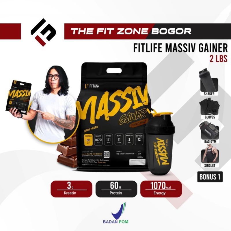 Fitlife Massiv Gainer 2 Lbs (MPro Upgraded)