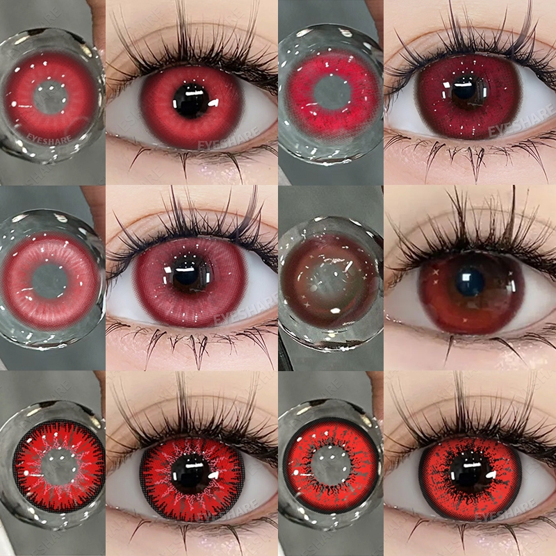 [COD] Softlens Normal Doll Eyes softlen 14.0~14.5mm Lensa kontak warna diameter soflen red cosplay m