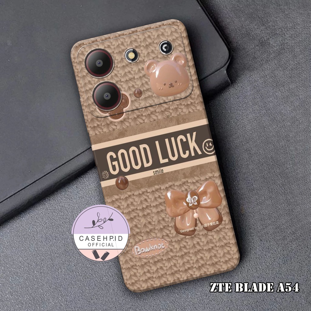 Softcase ZTE Blade A54 - Case pro camera - MOTIF KEREN - bahan karet lentur - casing ZTE Blade A54 -