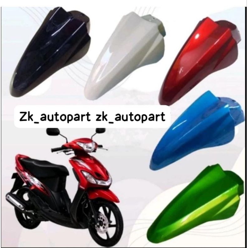 Slebor selebor spakbor depan mio smile mio sporty th 2008 2009 2010 2011 2012 all warna putih merah 