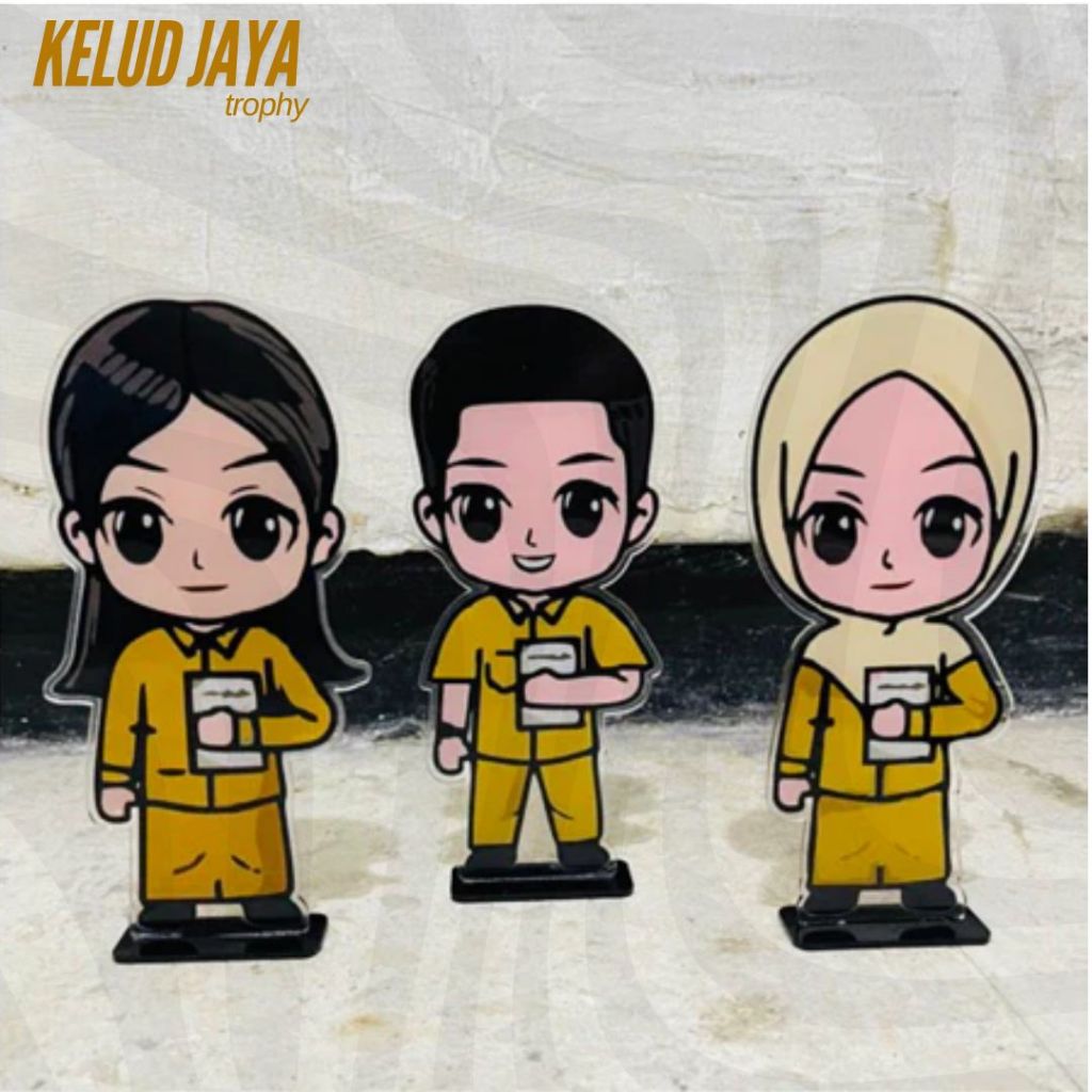 Piala Guru Karakter Guru Hadiah Guru Akrilik Piala Akrilik (Hari Guru PNS) Akrilik Saja - Piala Hari