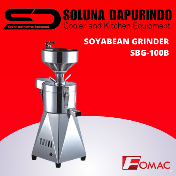 Mesin Pembuat Susu Kacang Kedelai FOMAC SBG-100B, Kapasitas 30 L, Penggiling Otomatis